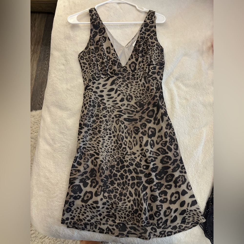 Cheetah mini dress